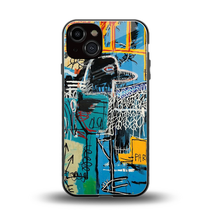 Graffiti Glow back phone cover | glass case for iphone 13