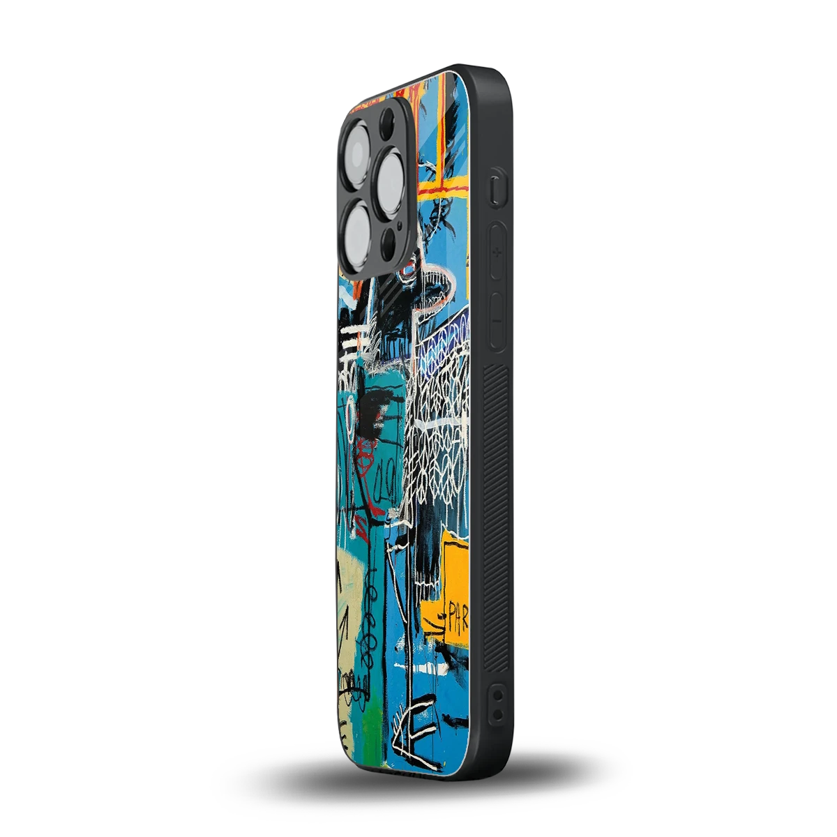Graffiti Glow iphone 15 pro mobile cover | shockproof glass phone case