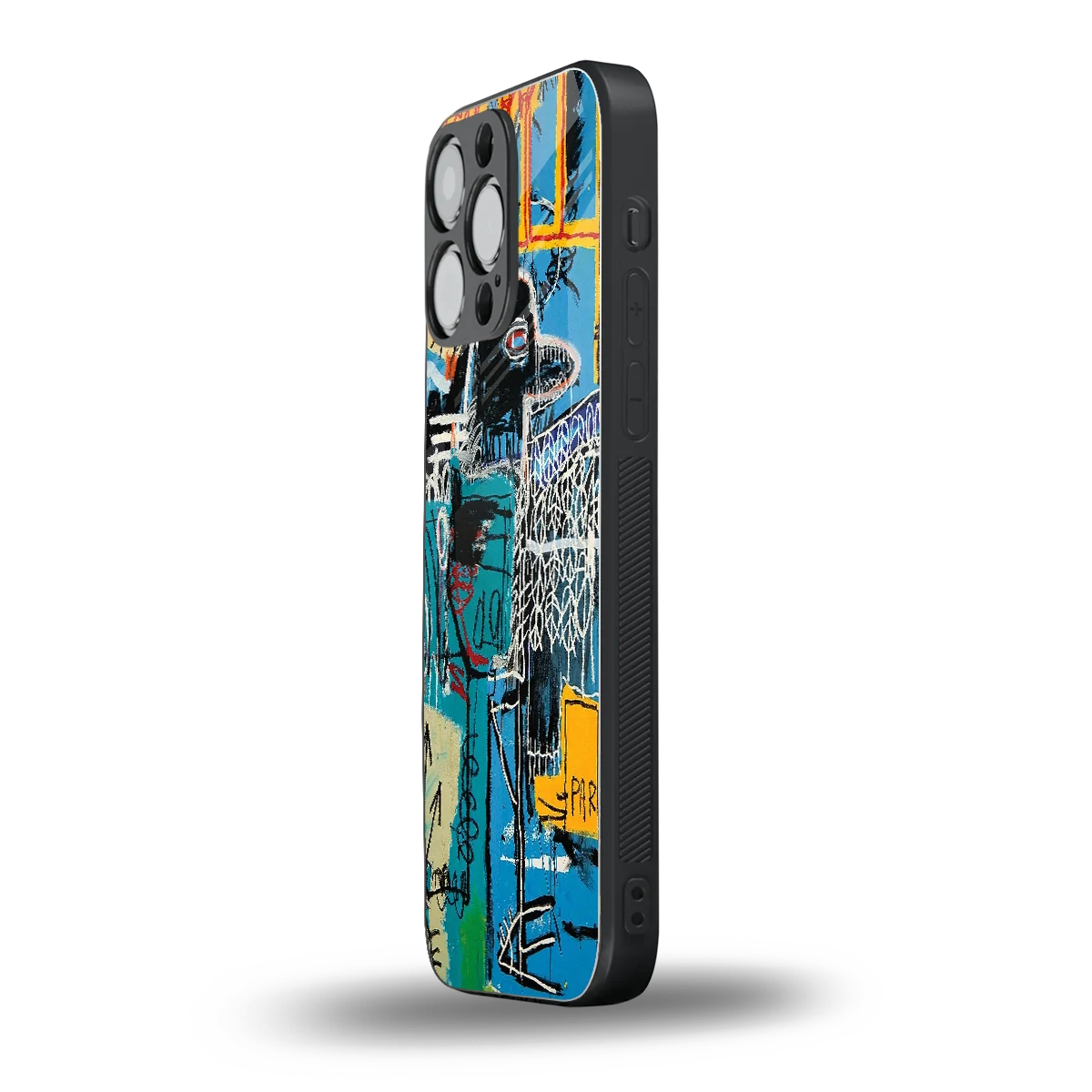 Graffiti Glow iphone 16 pro max mobile cover | shockproof glass phone case