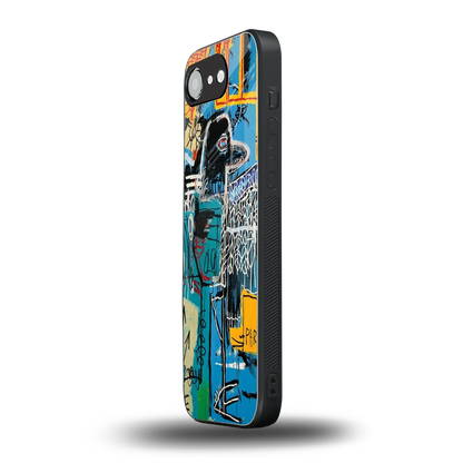 Graffiti Glow iphone 17e mobile cover | shockproof glass phone case