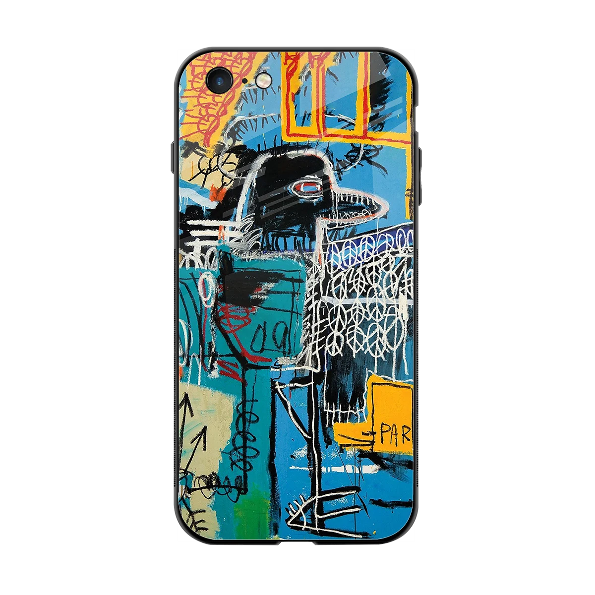 Graffiti Glow back phone cover | glass case for iphone 6