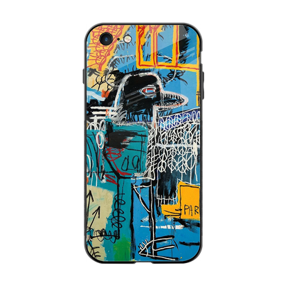 Graffiti Glow back phone cover | glass case for iphone 6