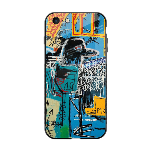 Graffiti Glow back phone cover | glass case for iphone 6s plus