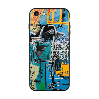 Graffiti Glow back phone cover | glass case for iphone 7