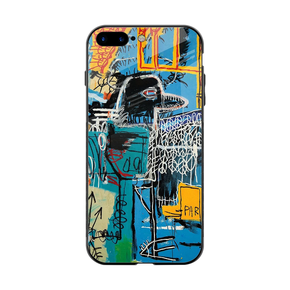 Graffiti Glow back phone cover | glass case for iphone 8 plus