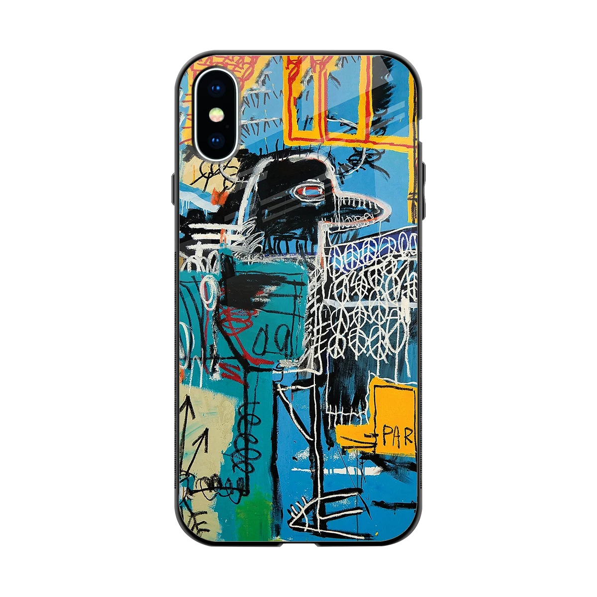 Graffiti Glow back phone cover | glass case for iphone x