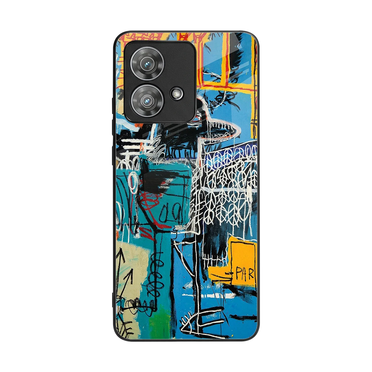 Graffiti Glow back phone cover | glass case for motorola edge 40 neo 5g