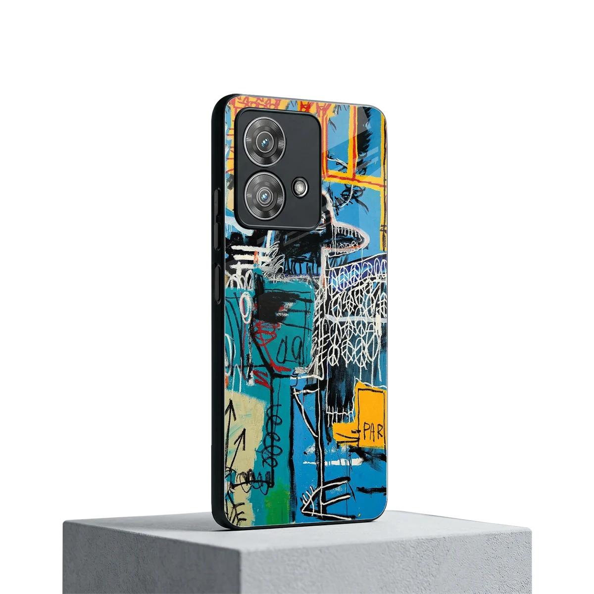 Graffiti Glow motorola edge 40 neo 5g mobile cover | shockproof glass phone case