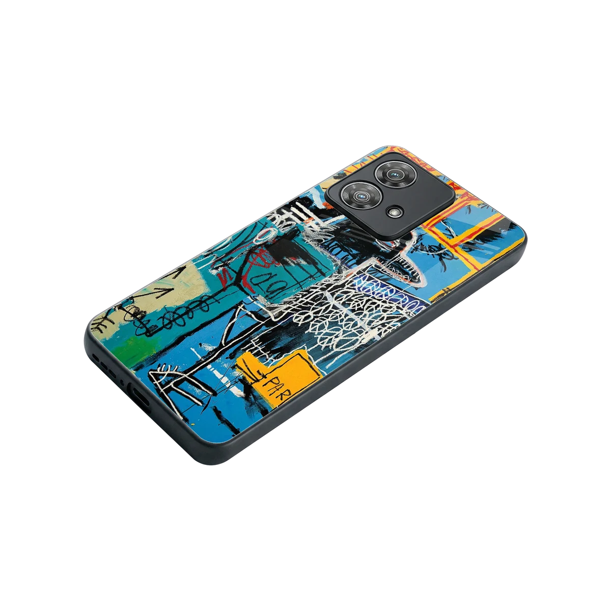 Graffiti Glow stylish phone case for motorola edge 40 neo 5g | glossy glass and slim fit