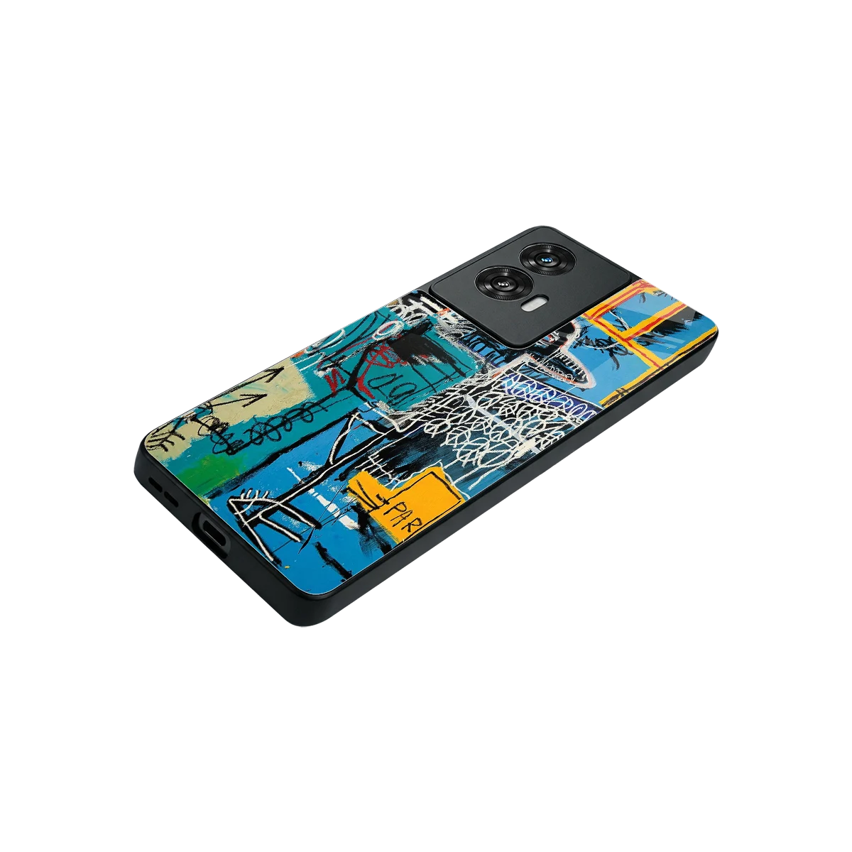 Graffiti Glow stylish phone case for motorola edge 50 fusion | glossy glass and slim fit