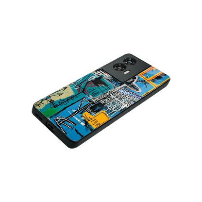 Graffiti Glow stylish phone case for motorola edge 50 fusion | glossy glass and slim fit