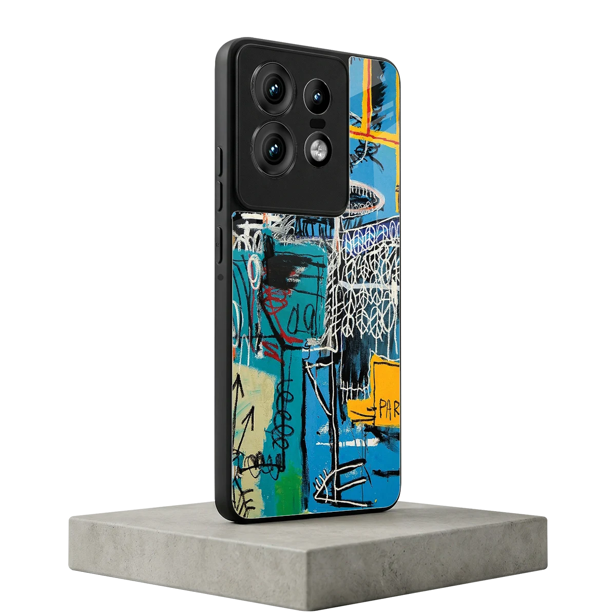 Graffiti Glow motorola edge 50 pro mobile cover | shockproof glass phone case