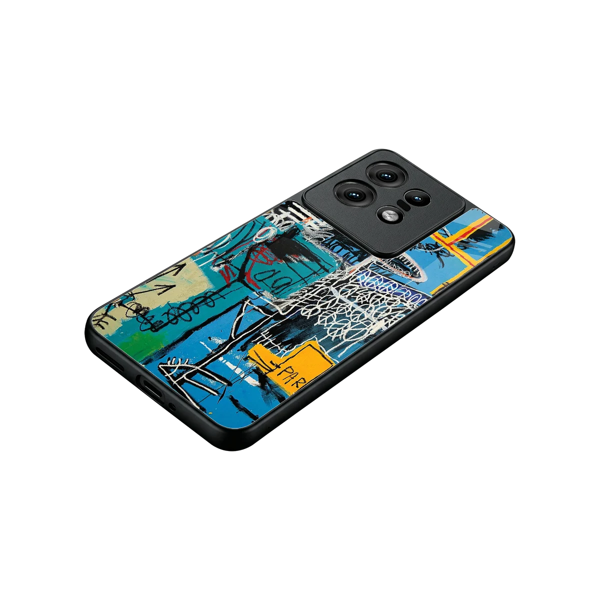 Graffiti Glow stylish phone case for motorola edge 50 pro | glossy glass and slim fit