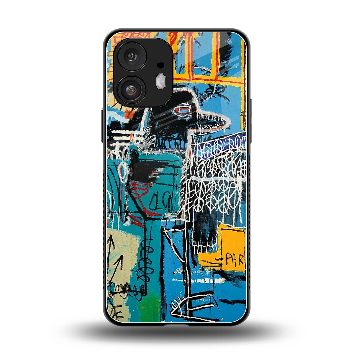 Graffiti Glow back phone cover | glass case for nothing phone 2