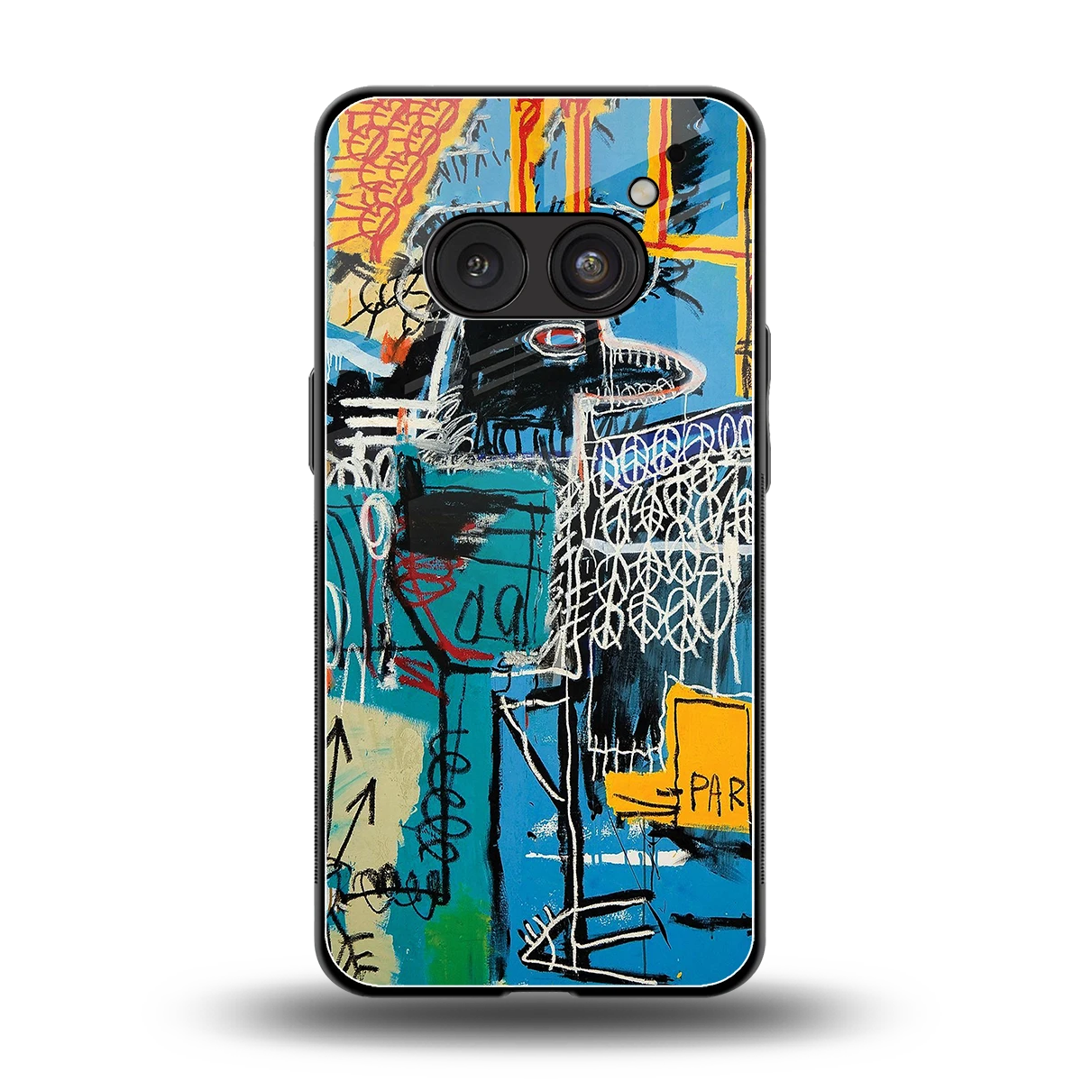 Graffiti Glow back phone cover | glass case for nothing phone 2a