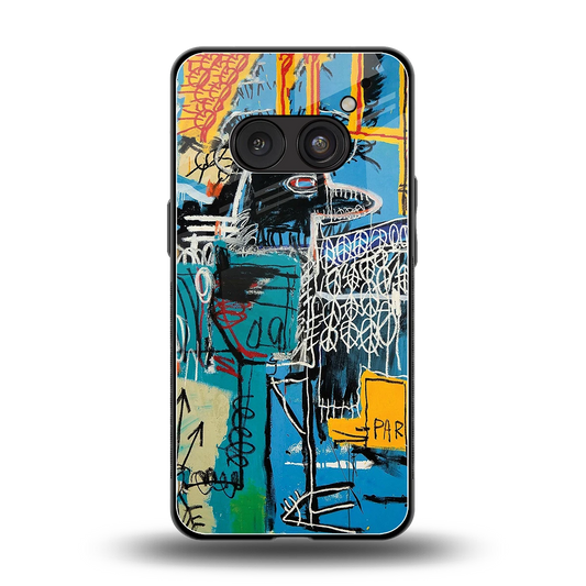 Graffiti Glow back phone cover | glass case for nothing phone 2a