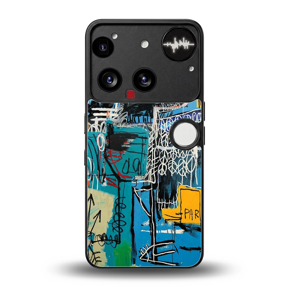 Graffiti Glow back phone cover | glass case for nothing phone 3