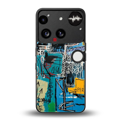 Graffiti Glow back phone cover | glass case for nothing phone 3
