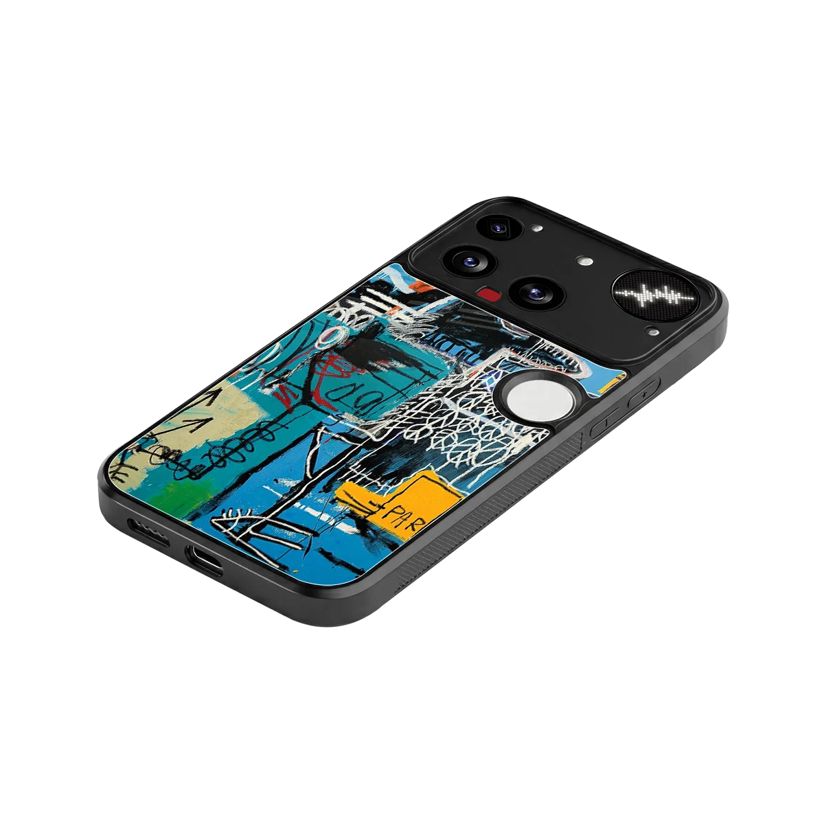 Graffiti Glow stylish phone case for nothing phone 3 | glossy glass and slim fit