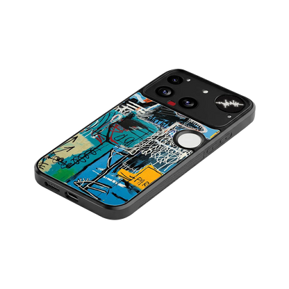 Graffiti Glow stylish phone case for nothing phone 3 | glossy glass and slim fit