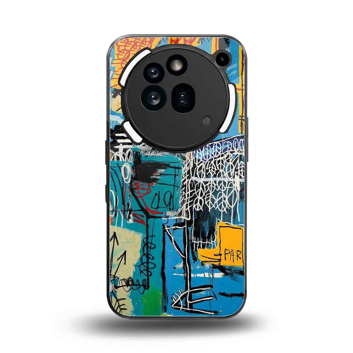 Graffiti Glow back phone cover | glass case for nothing phone 3a pro