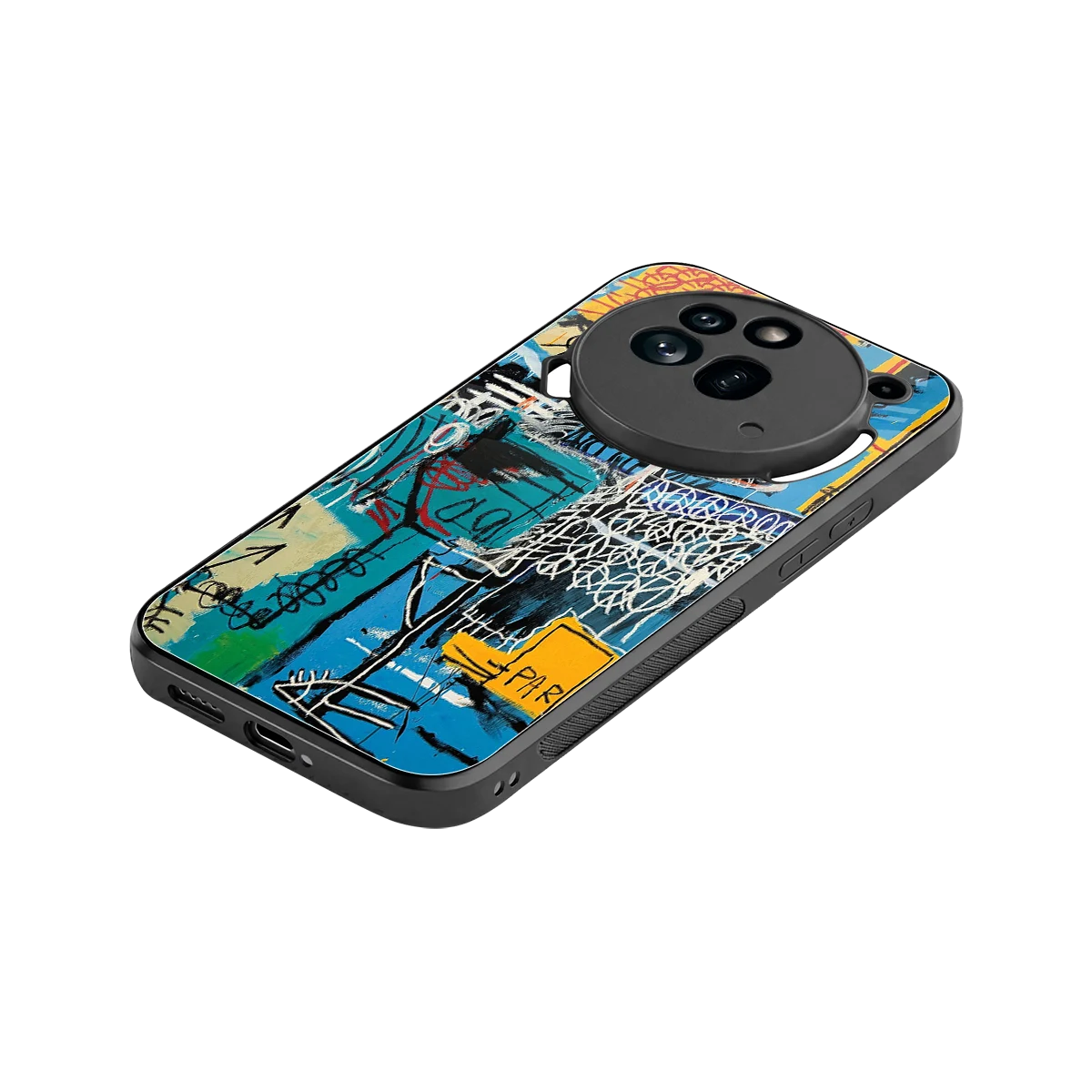 Graffiti Glow stylish phone case for nothing phone 3a pro | glossy glass and slim fit