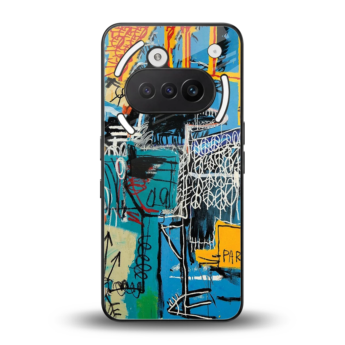 Graffiti Glow back phone cover | glass case for nothing phone 3a