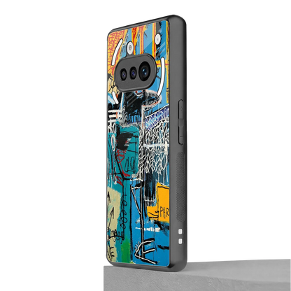 Graffiti Glow nothing phone 3a mobile cover | shockproof glass phone case