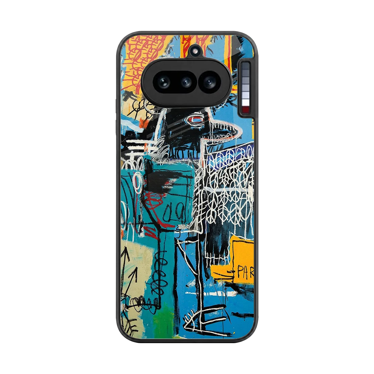 Graffiti Glow back phone cover | glass case for nothing phone 4a