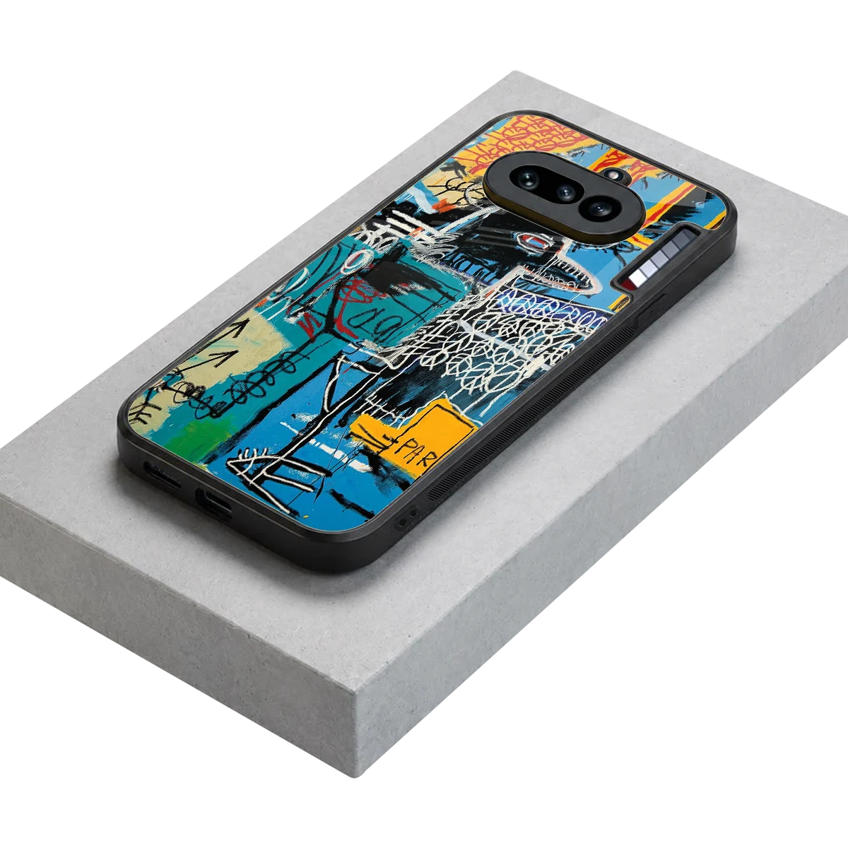 Graffiti Glow stylish phone case for nothing phone 4a | glossy glass and slim fit