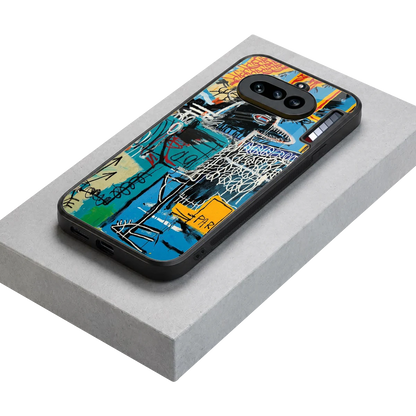 Graffiti Glow stylish phone case for nothing phone 4a | glossy glass and slim fit