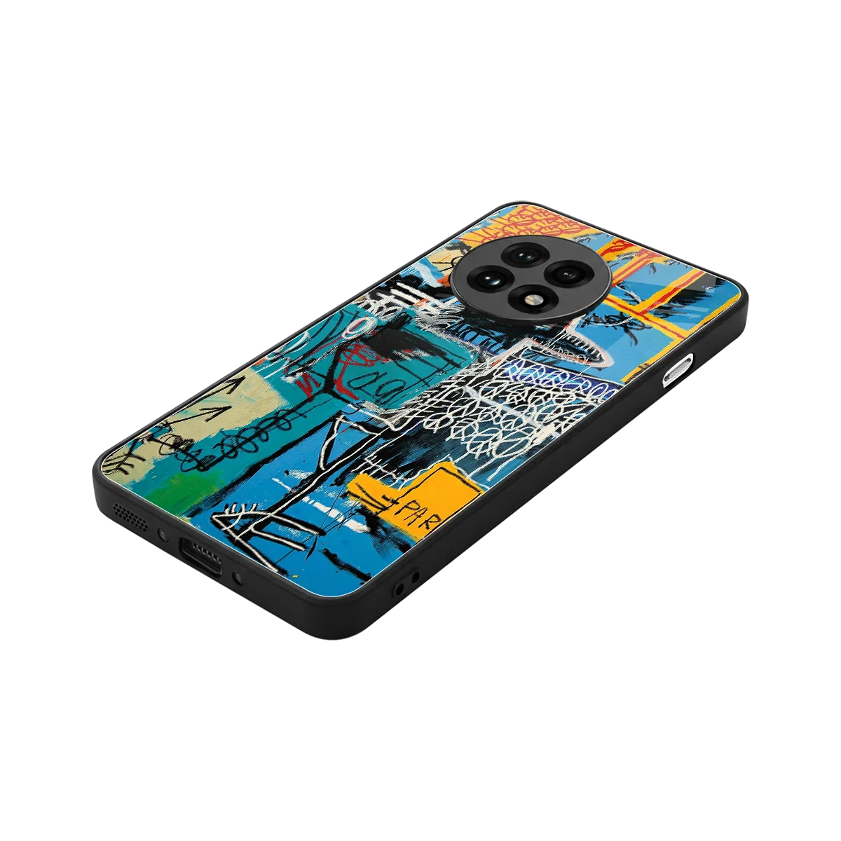 Graffiti Glow stylish phone case for oneplus 13r | glossy glass and slim fit