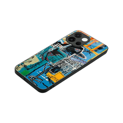 Graffiti Glow stylish phone case for oneplus 13s | glossy glass and slim fit