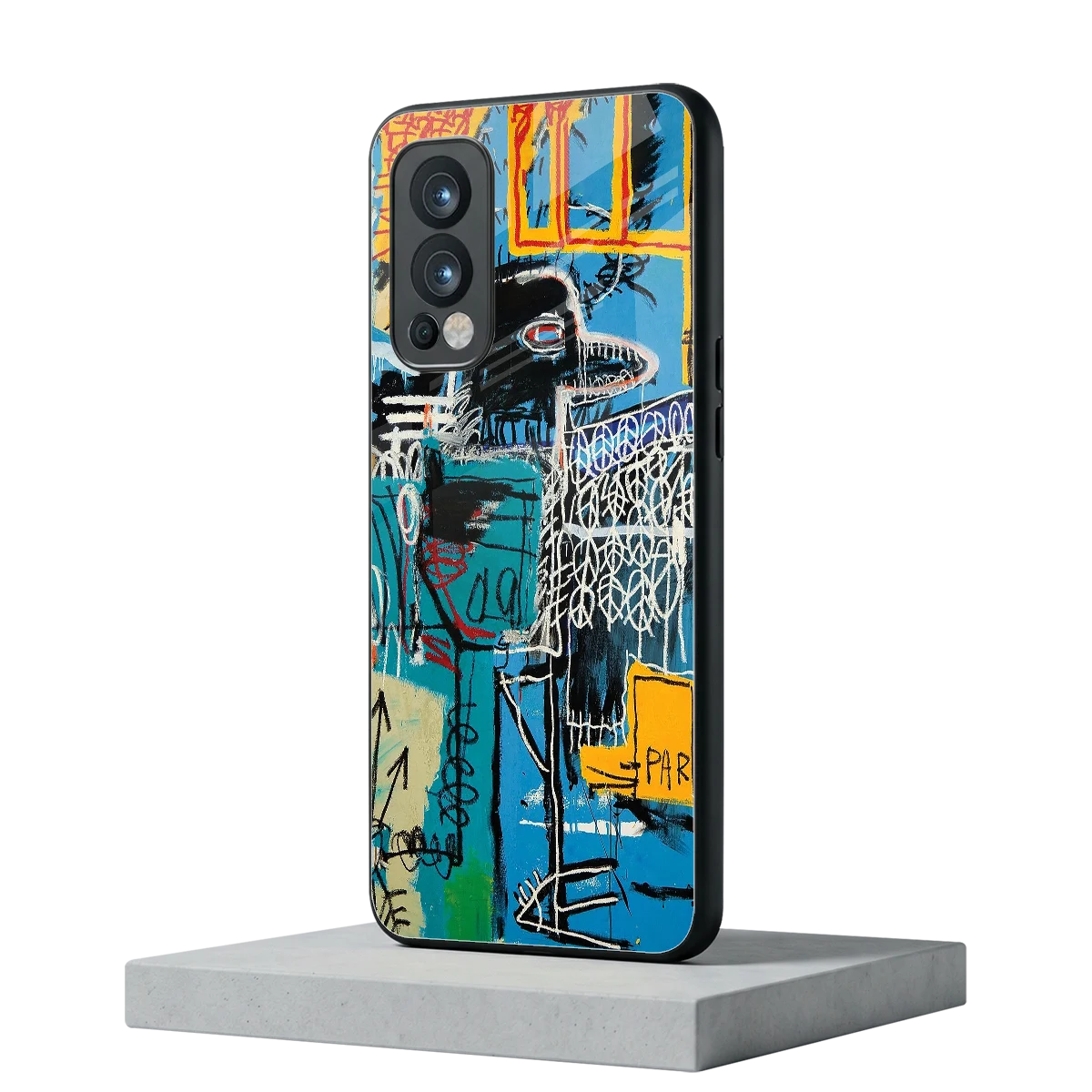 Graffiti Glow oneplus nord 2 mobile cover | shockproof glass phone case