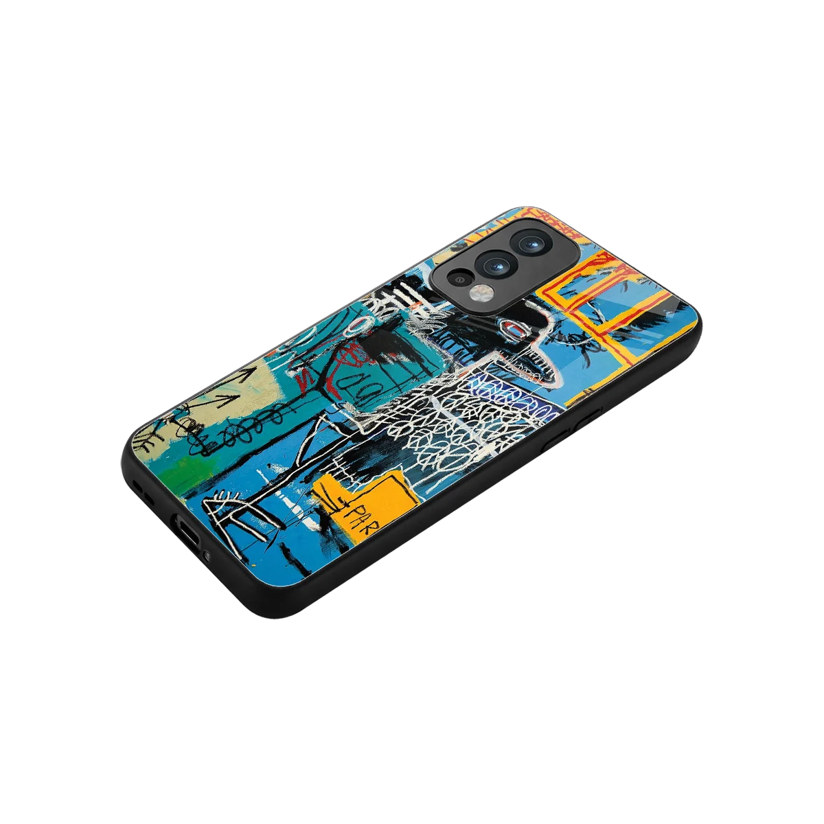Graffiti Glow stylish phone case for oneplus nord 2 | glossy glass and slim fit