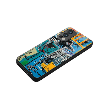 Graffiti Glow stylish phone case for oneplus nord 2 | glossy glass and slim fit
