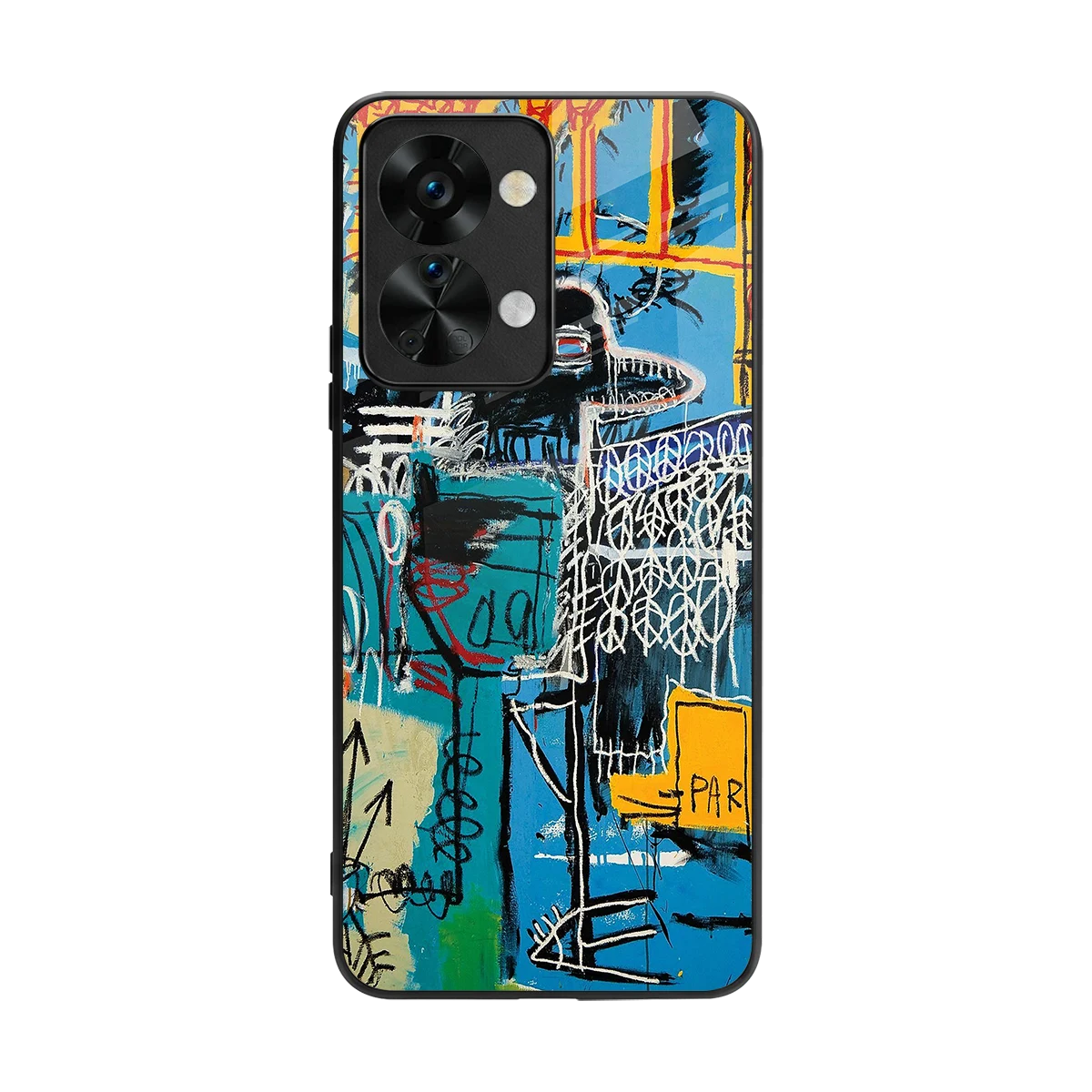 Graffiti Glow back phone cover | glass case for oneplus nord 2t