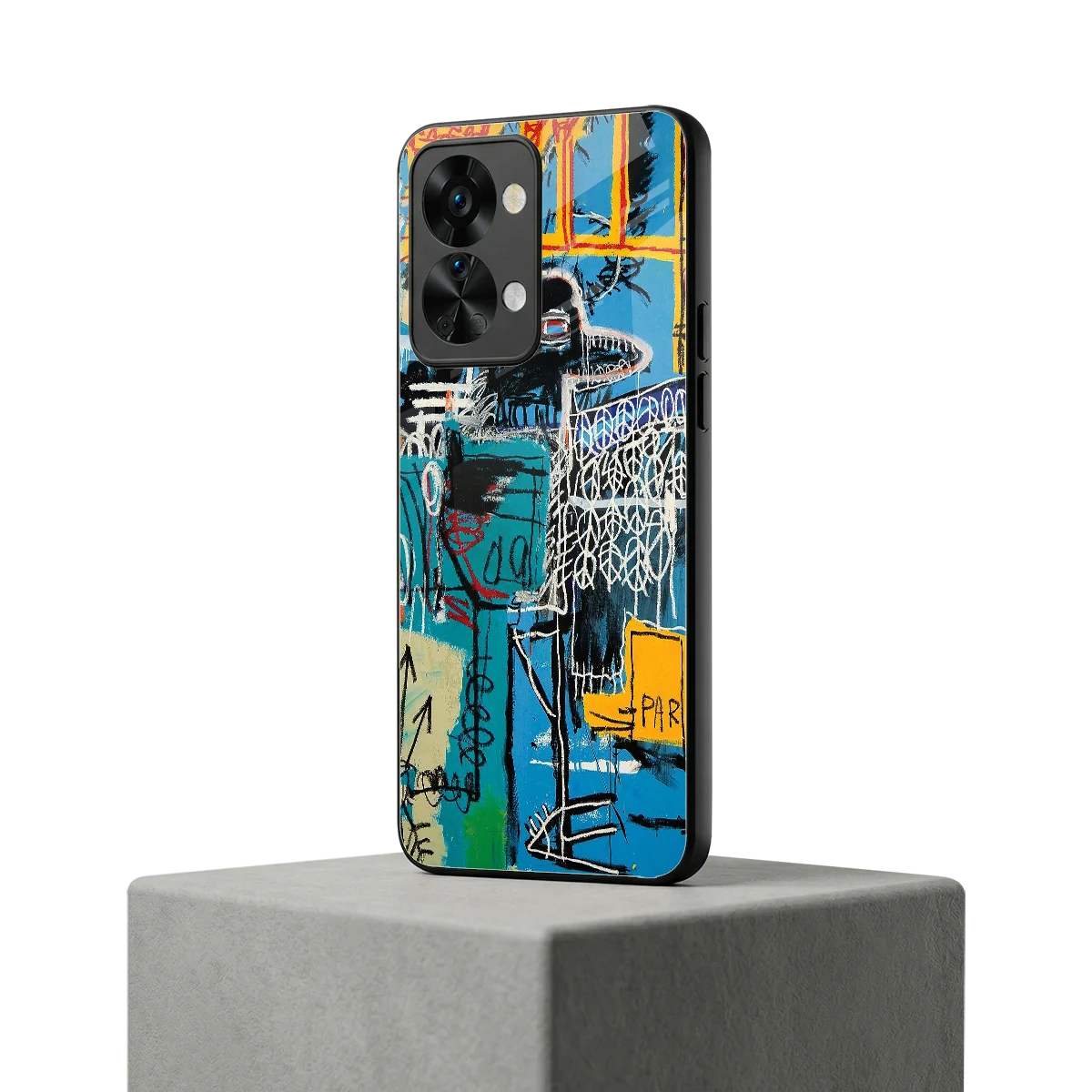 Graffiti Glow oneplus nord 2t mobile cover | shockproof glass phone case