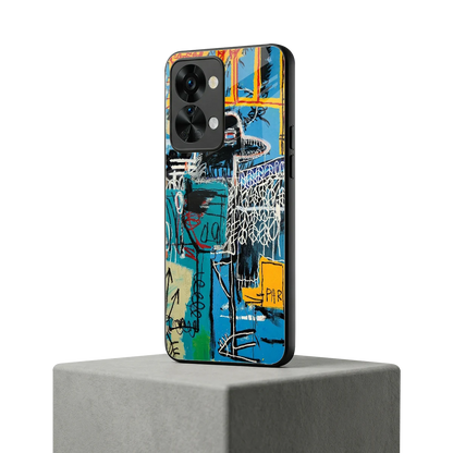 Graffiti Glow oneplus nord 2t mobile cover | shockproof glass phone case