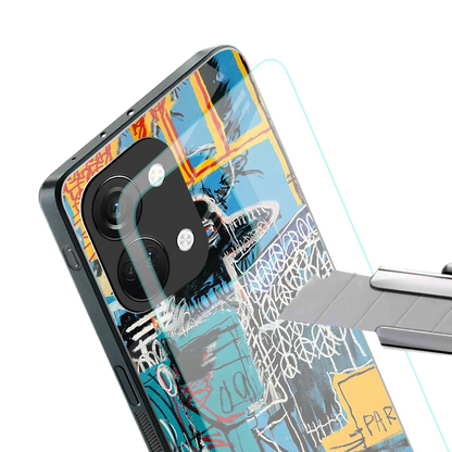 Graffiti Glow stylish phone case for oneplus nord 3 | glossy glass and slim fit