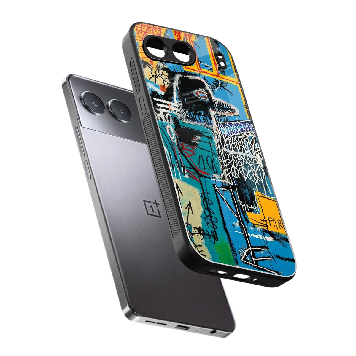 Graffiti Glow sleek oneplus nord 4 cover with tempered glass back and TPU edges