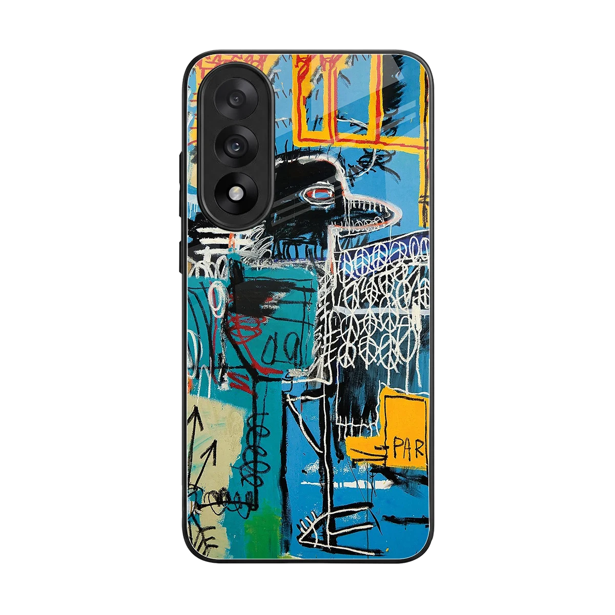 Graffiti Glow back phone cover | glass case for oneplus nord 5