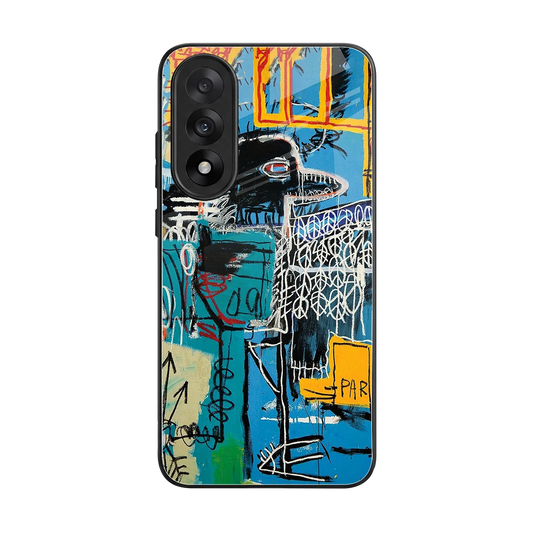 Graffiti Glow back phone cover | glass case for oneplus nord 5