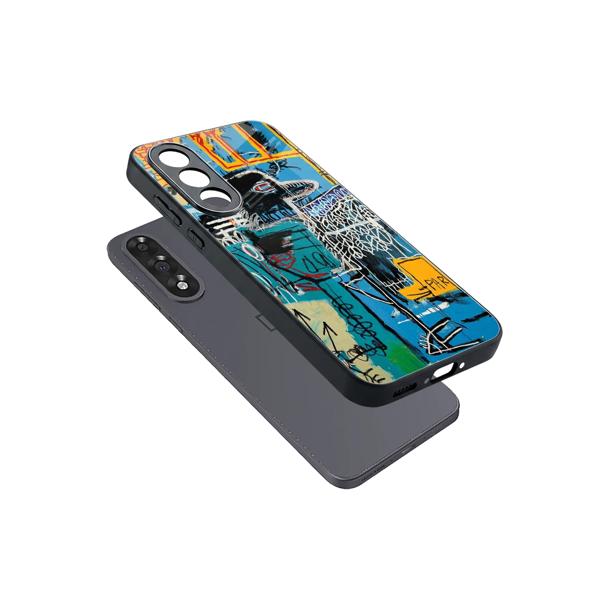 Graffiti Glow sleek oneplus nord 5 cover with tempered glass back and TPU edges