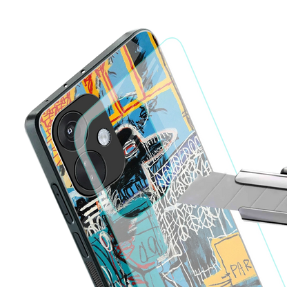 Graffiti Glow stylish phone case for oneplus nord ce 3 | glossy glass and slim fit