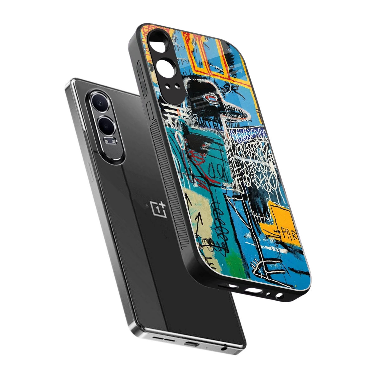Graffiti Glow sleek oneplus nord ce 4 lite cover with tempered glass back and TPU edges