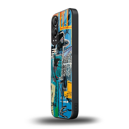 Graffiti Glow oneplus nord ce 4 lite mobile cover | shockproof glass phone case