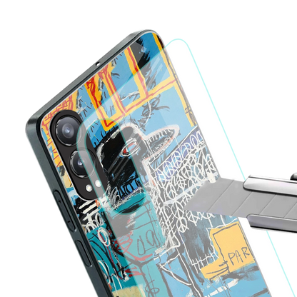 Graffiti Glow stylish phone case for oneplus nord ce 4 lite | glossy glass and slim fit