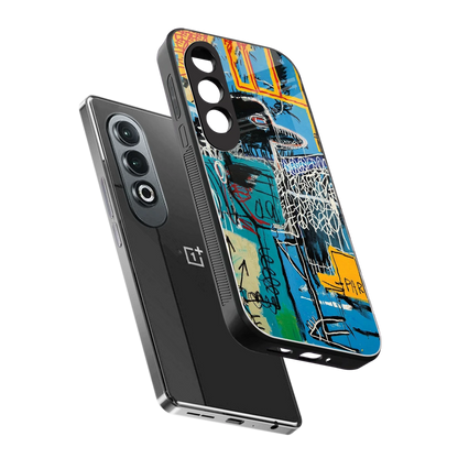 Graffiti Glow sleek oneplus nord ce 4 cover with tempered glass back and TPU edges