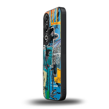 Graffiti Glow oneplus nord ce 4 mobile cover | shockproof glass phone case